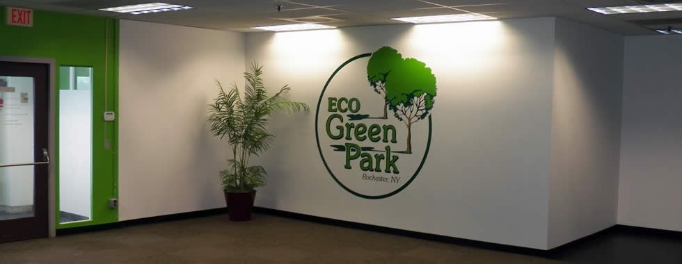 Eco green document shredding company interior
